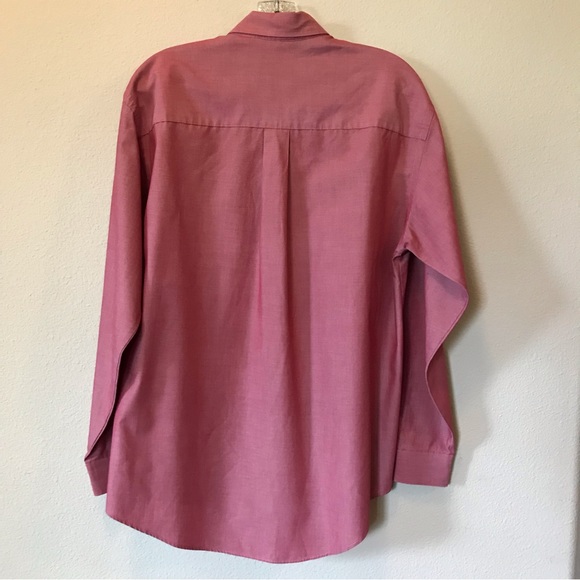 Van Heusen Regular Fit Long Sleeve Dress Shirt with Button Collar Size Small - Picture 6 of 14